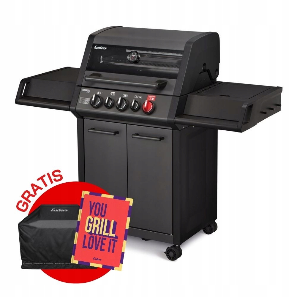 Nerezový plynový gril 3+2 18 kW Enders Monroe Pro 3 Turbo 838133