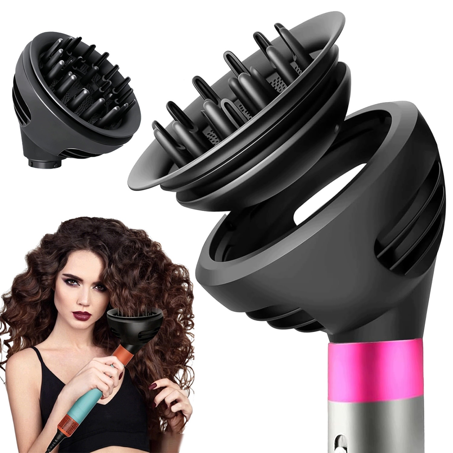 Difuzér pro Dyson Airwrap s dvojitým účinkem, teplý pro kudrnaté vlasy