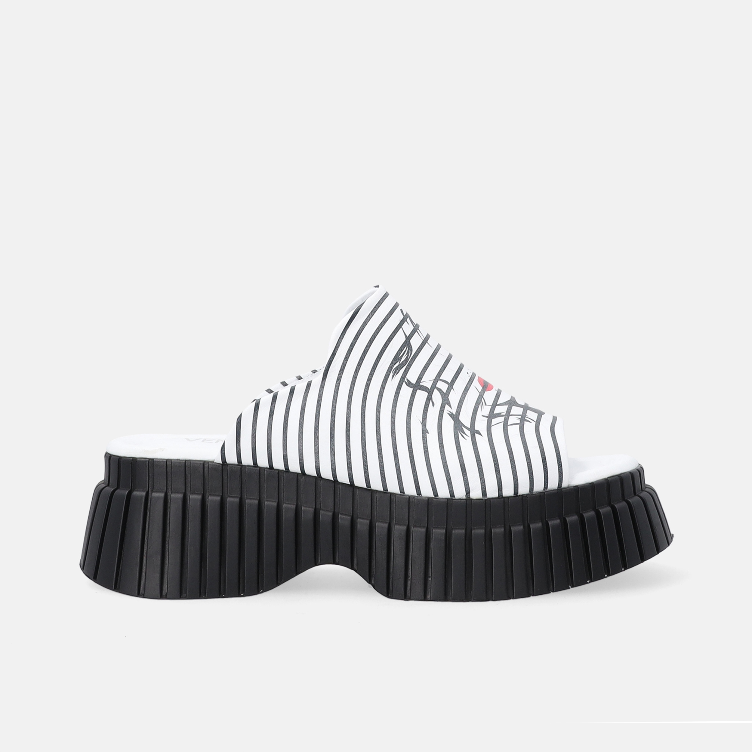 Venezia Białe Nowoczesne Klapki Damskie Na Platformie W Rozmiarze 38