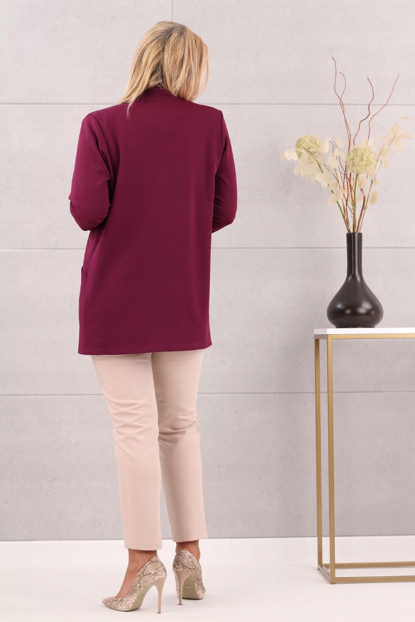 GŁADKA NARZUTKA ELEGANCKA LUŹNA POLSKI PRODUCENT DUŻE ROZMIARY Rozmiar 4XL