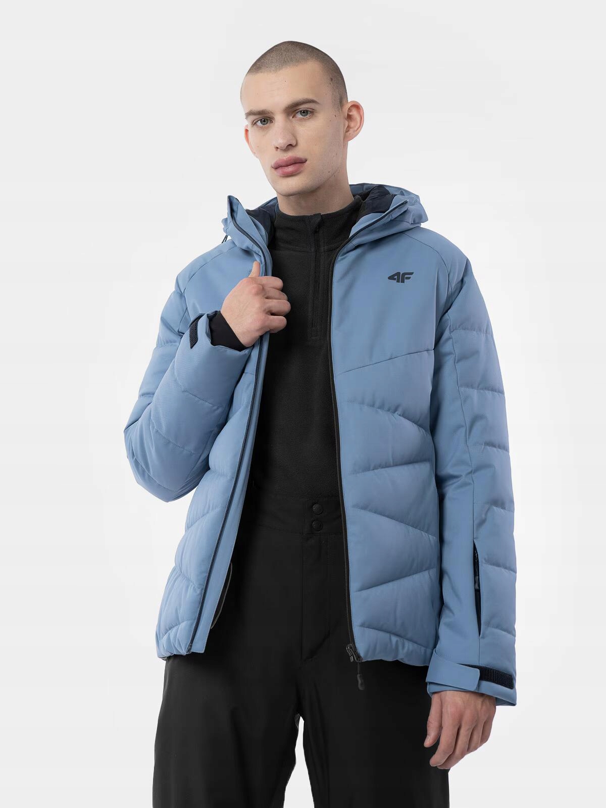 4F Pánská Lyžařská Bunda Neodry KUMN007 Modrá Velikost S