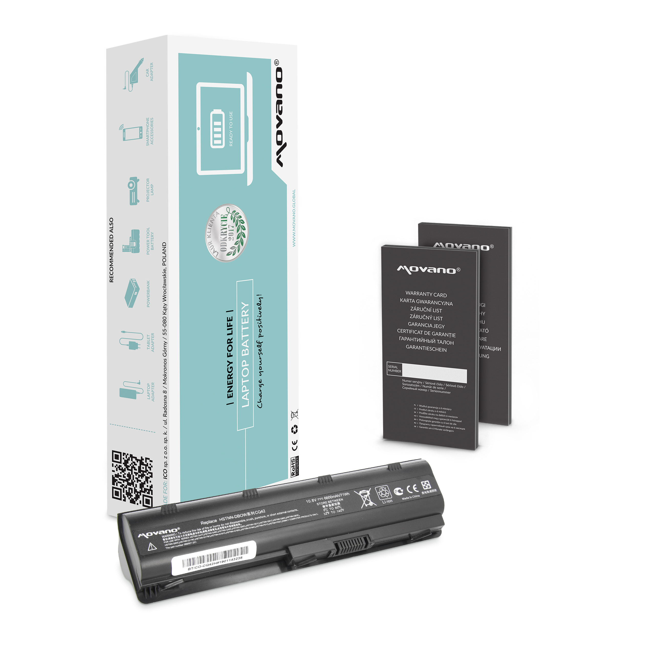 Bateria MU06 do Hp 250 650 655 Pavilion DV6 DV7 G62 G6 G7 Envy 17 6600mAh