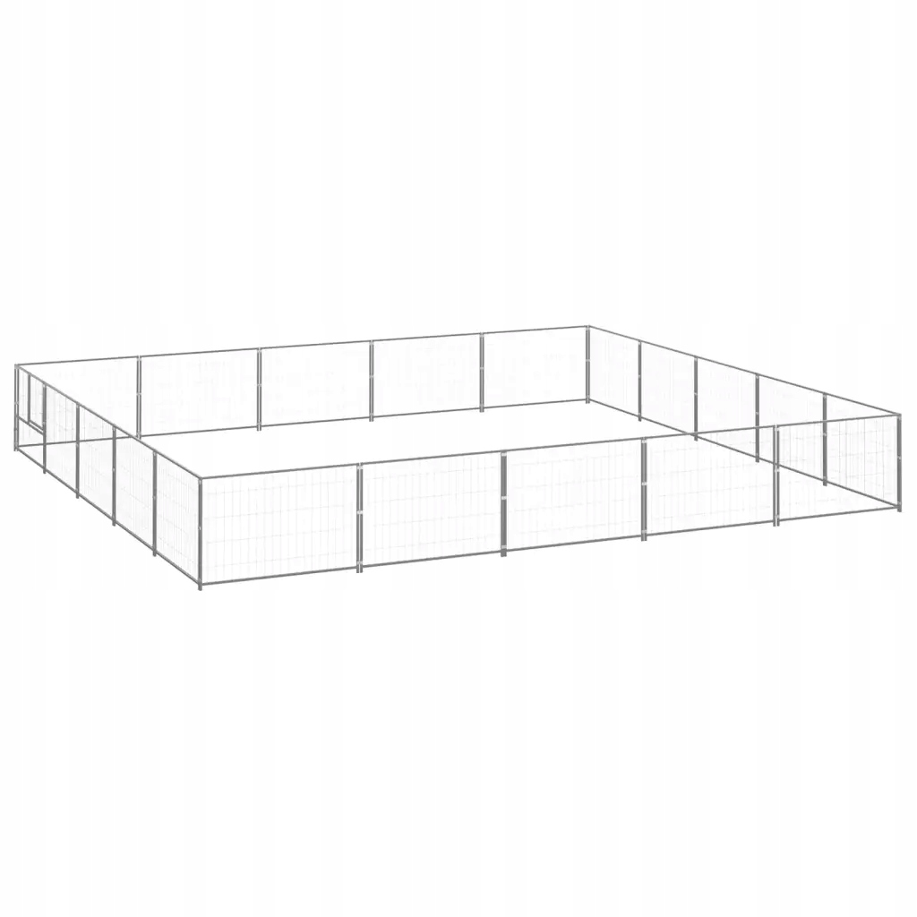 Levně Psí kotec, černý, 25 m², ocelový