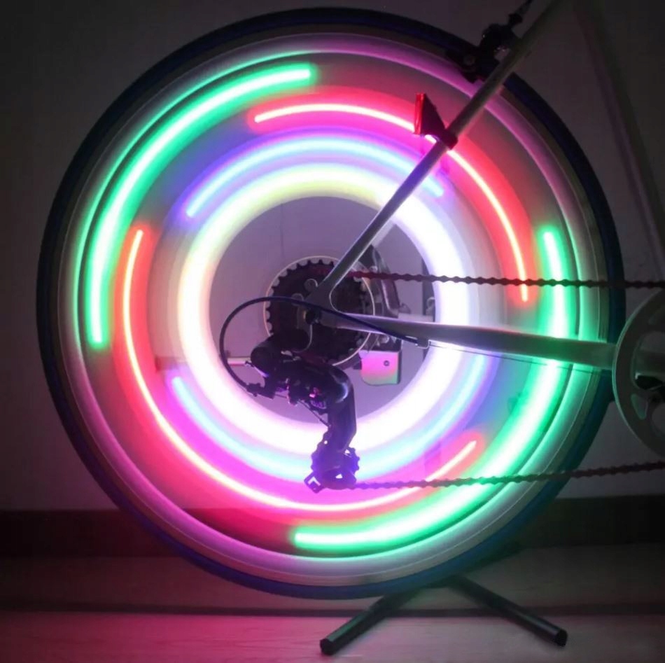Светодиодный светильник для велосипедного колеса, спицы RGB, модель, другие