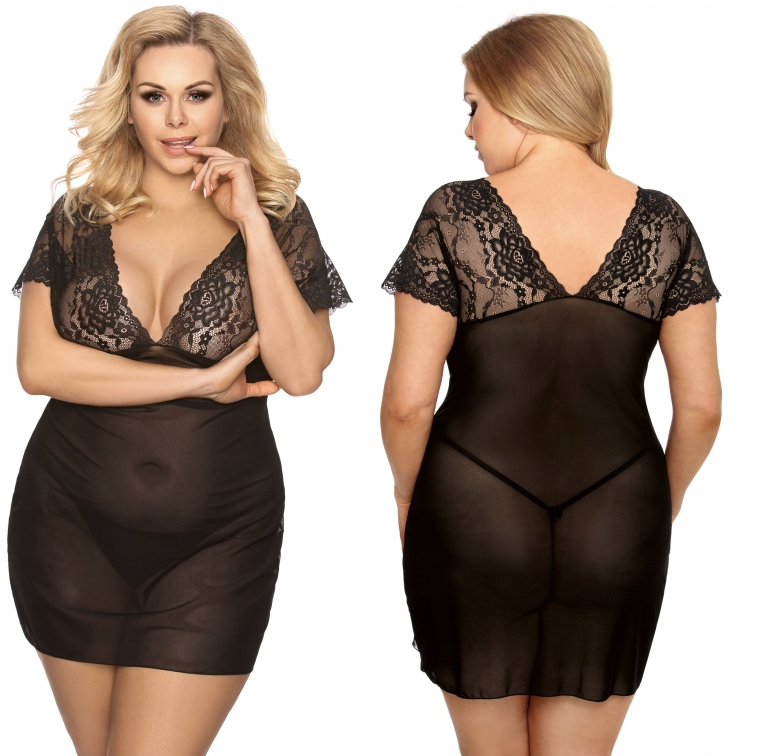 

Anais Koszulka Marina z tiulem *XL/2XL* czarna