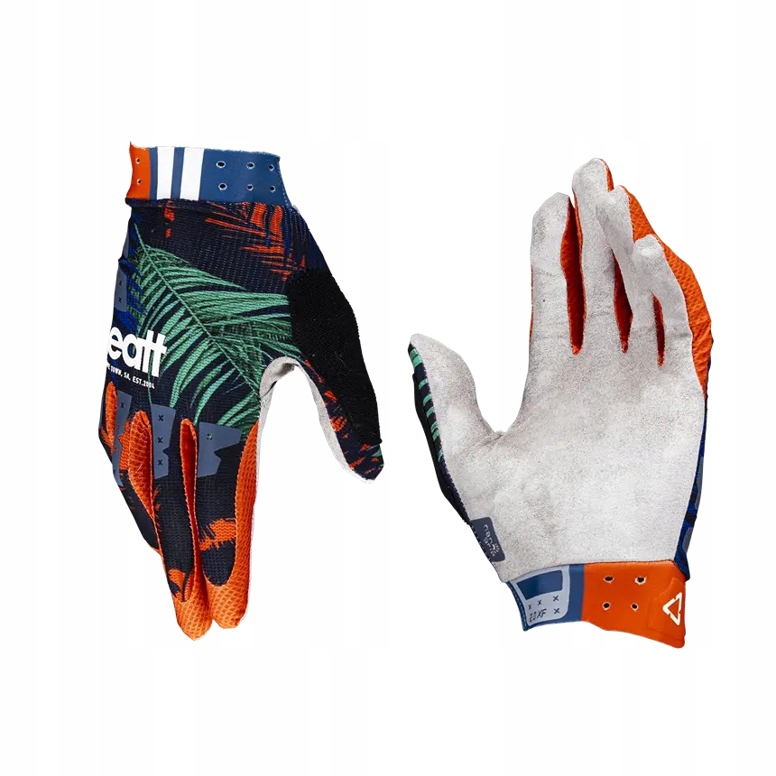 Leatt Novinka Cyklistické Rukavice Mtb 2.0 X-flow Glove Jungle Barva Tmavě Modrá/
