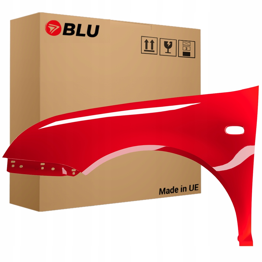 Blu Blatník Vw Bora LP3G levý červený 98-05 1J přední pozink FlashRot