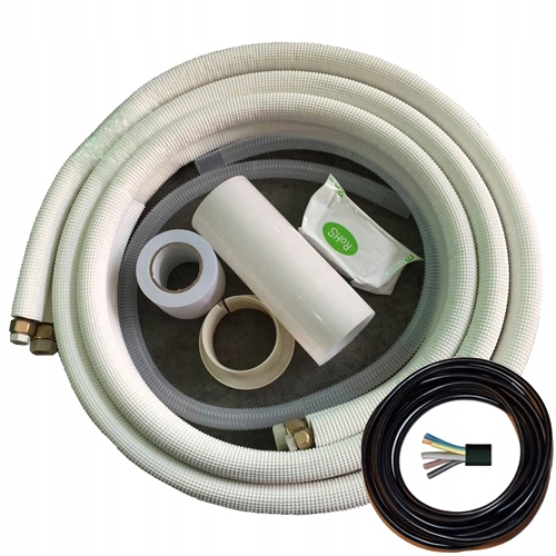 Montážny set klimatizácie 2x3 m 1/4 1/2 palca Rúry Split 9000BTU Hvac