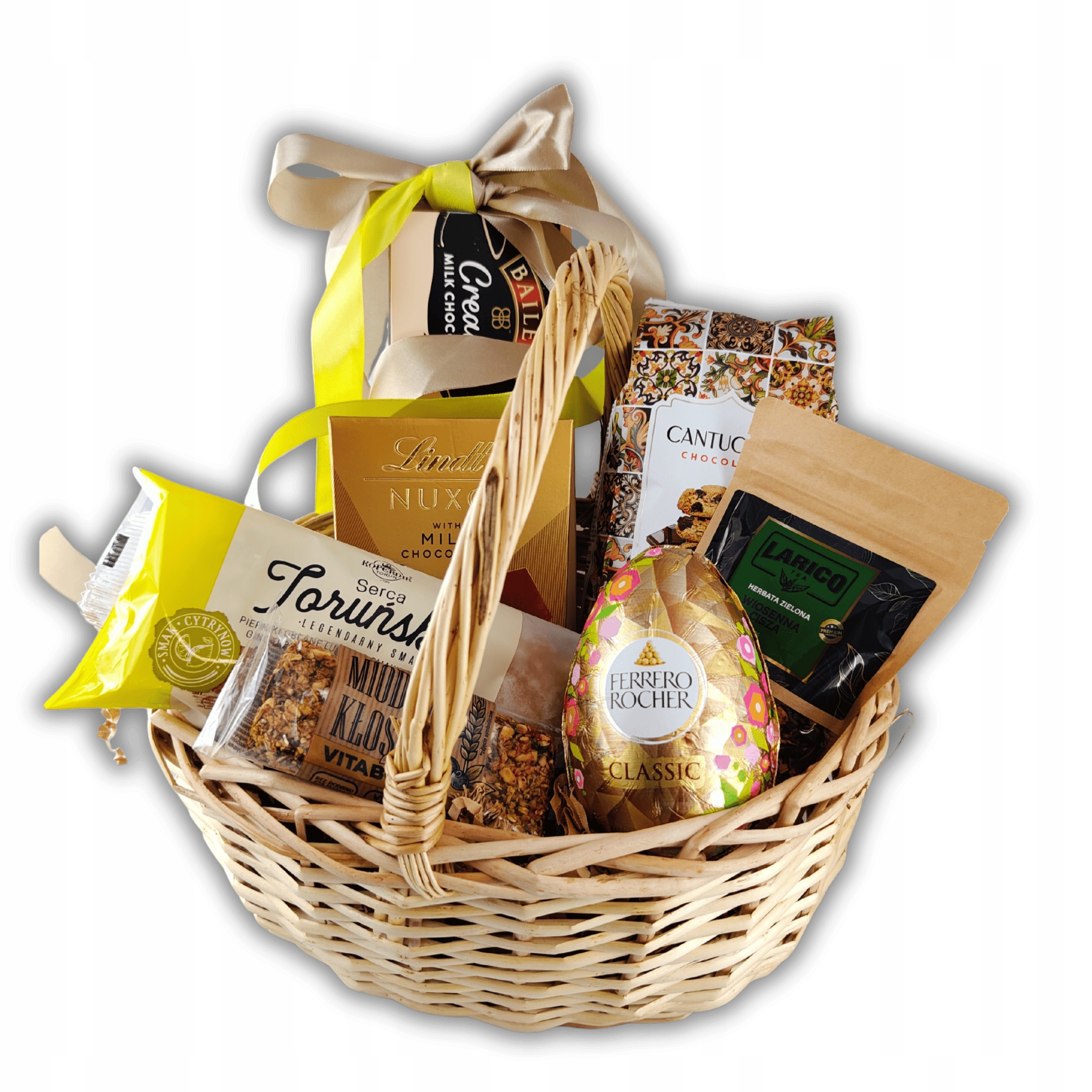 Levně Dárkový koš Zlaté vejce Velikonoční dárky Dárek pro zajíce