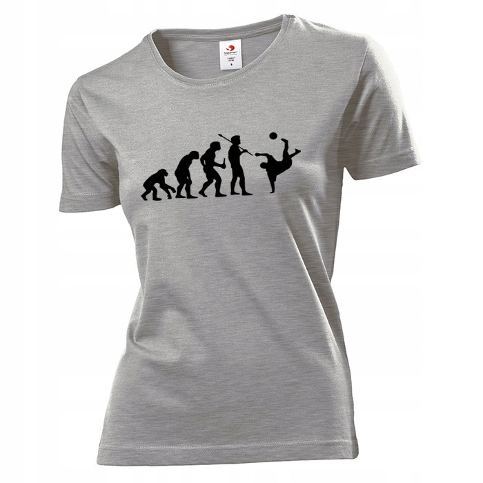 

Koszulka damska Ewolucja człowieka piłka nożna XL