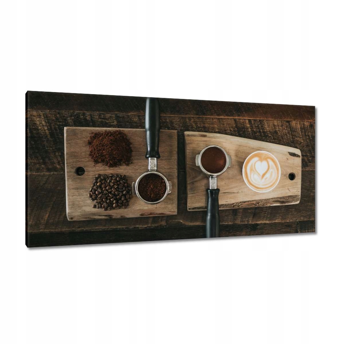 Obrazy 115x55 Káva pro gurmána Bronz