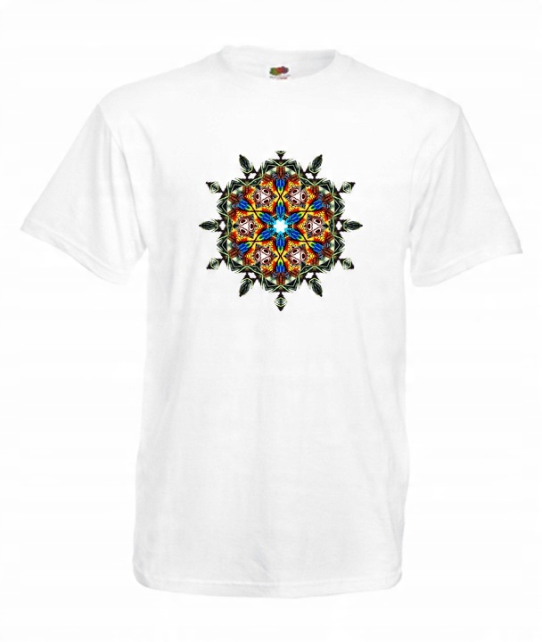 

XL Koszulka Męska Skandynawska Kwiaty Mandala
