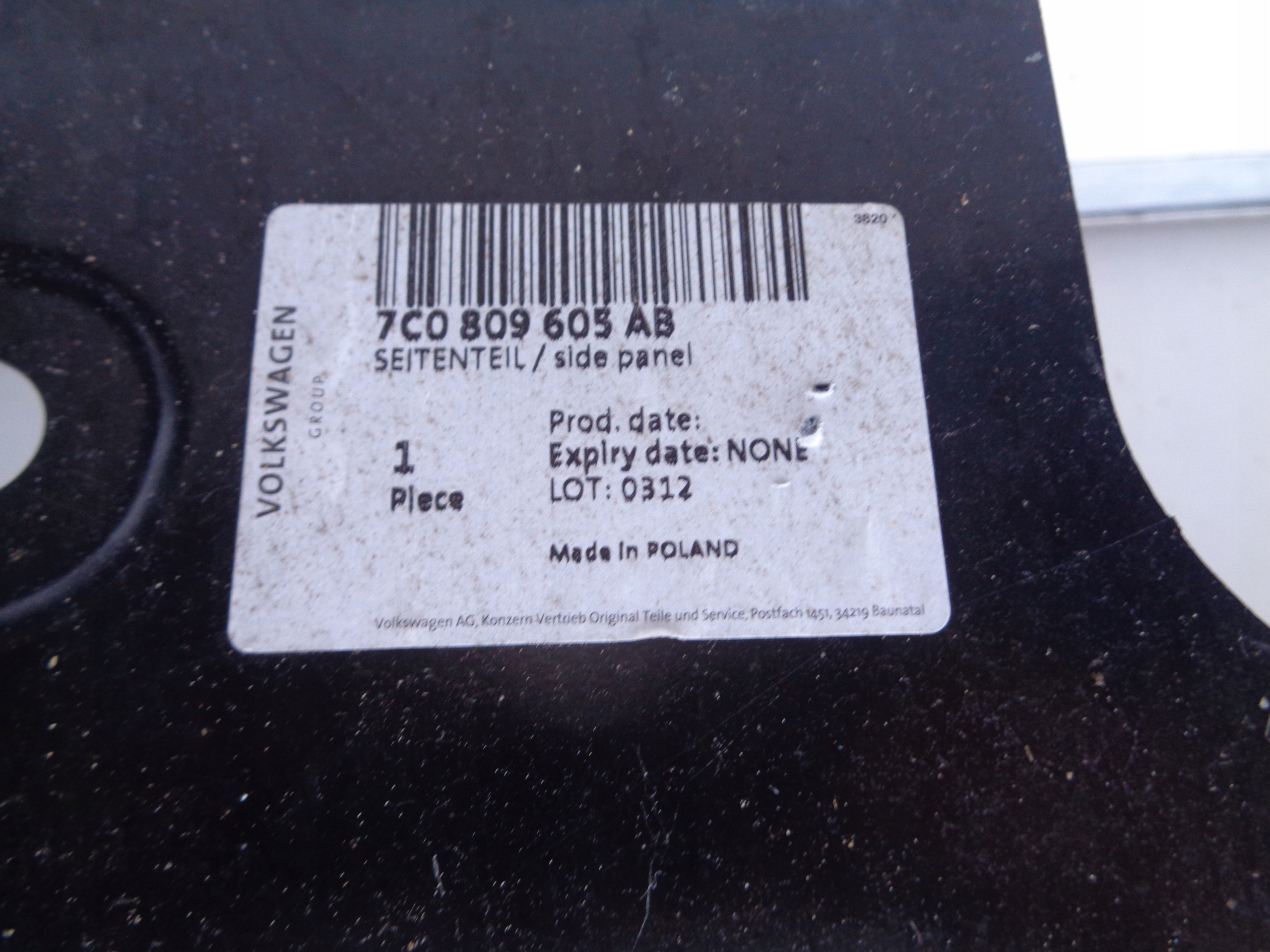 fender left rear VW CRAFTER II 7C 17- MAN TGE