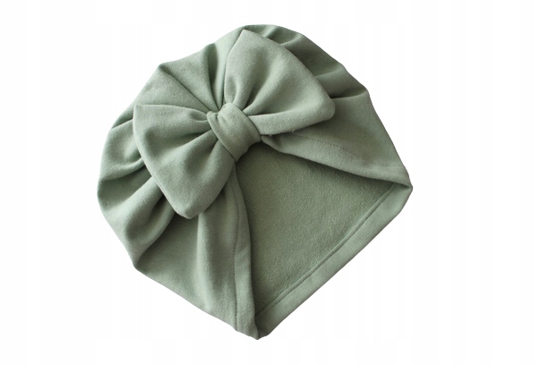 

Czapka turban brudna mięta kokardka 38-40