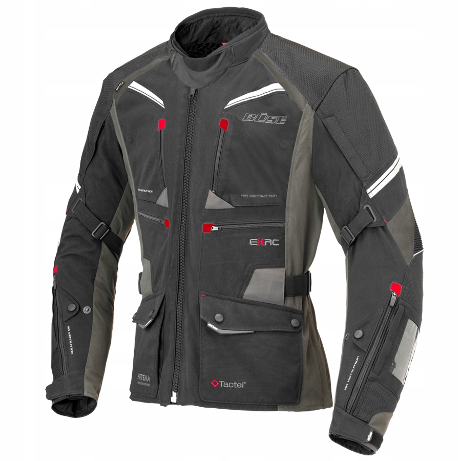 Motocyklová bunda Buse Set Exrc Porto čierna/čierna 50