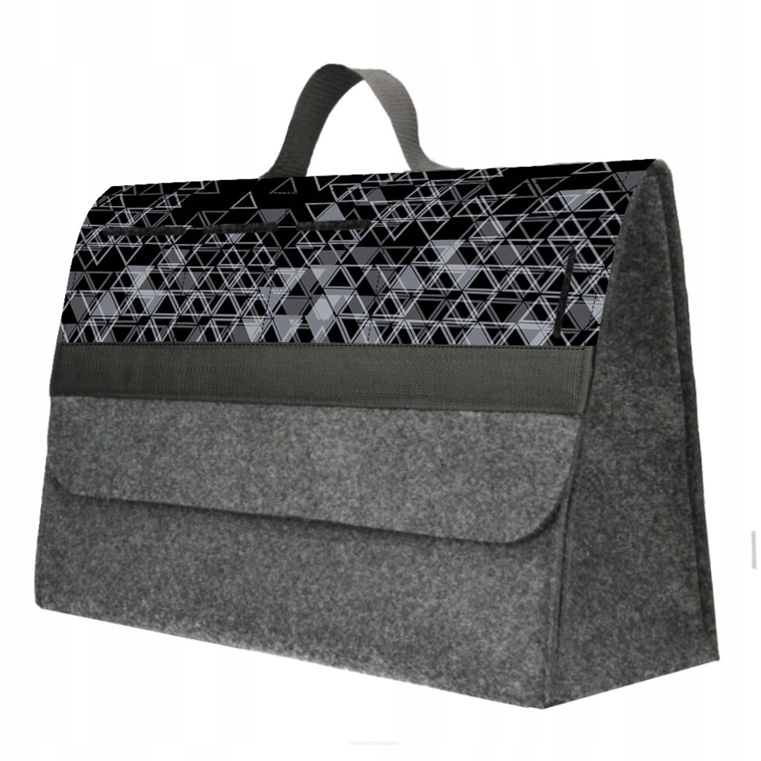 Torba organizer do bagażnika samochodu 46x31x20cm B-LUX Triangle szary
