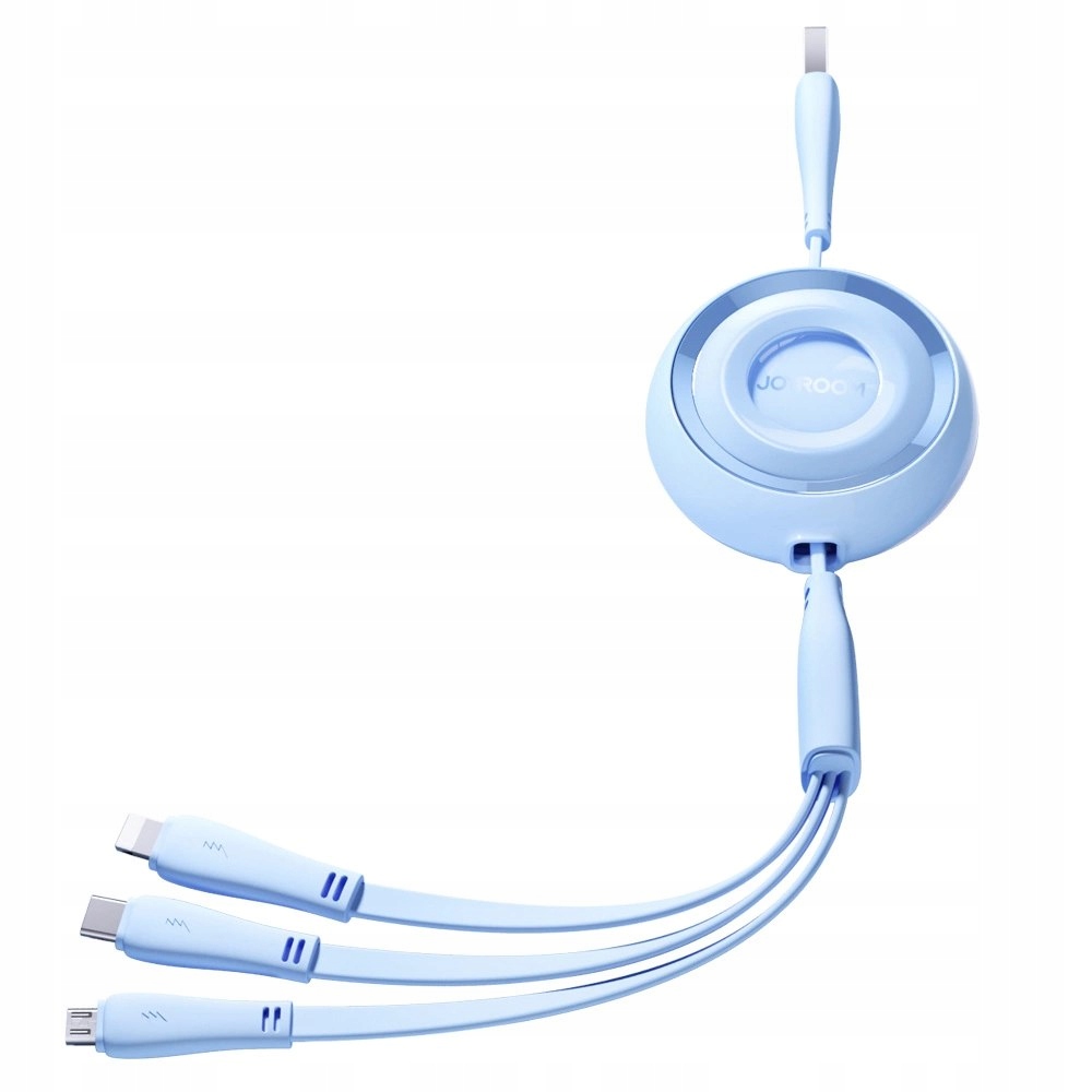 Kabel Joyroom Colorful Series S-A40 zwijany 3w1 Usb-a Usb-c Lightning