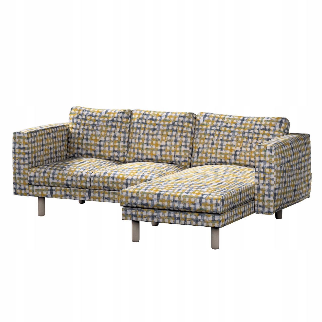 Potah na 3-místnou pohovku Norsborg s lehátkem Ikea, modrý
