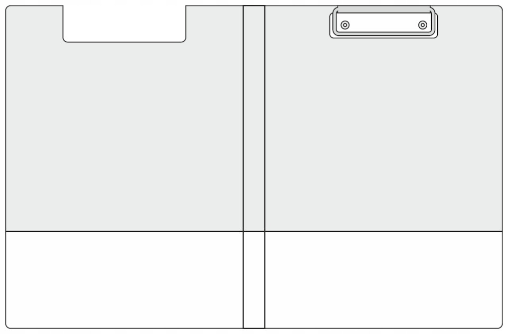 TECZKA A5 Z KLIPEM BIUROWA ZIELONA ŚWIETNA JAKOŚĆ Format A5