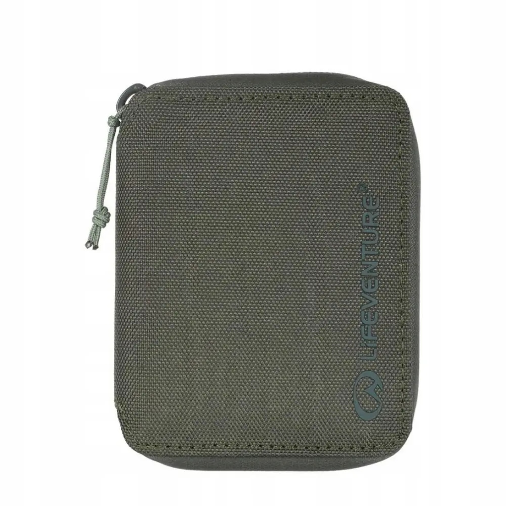 Rfid Bi- Fold Wallet, Recycled, Olive Lifeventure