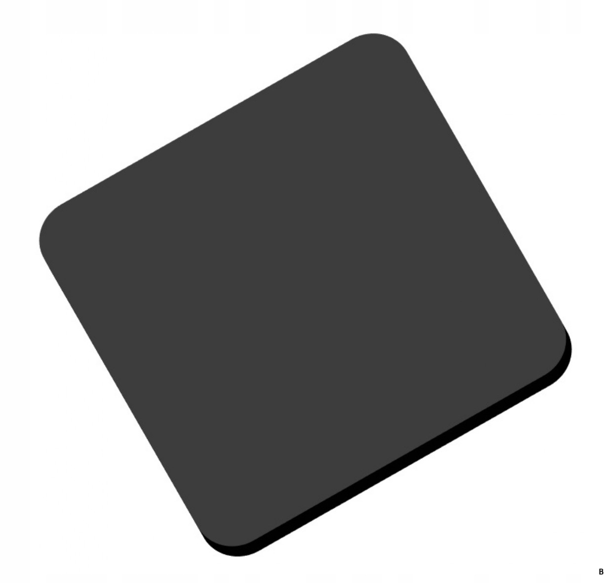 Montážní plech Marka Podložka 300x300x20 mm Zaoblené Rohy