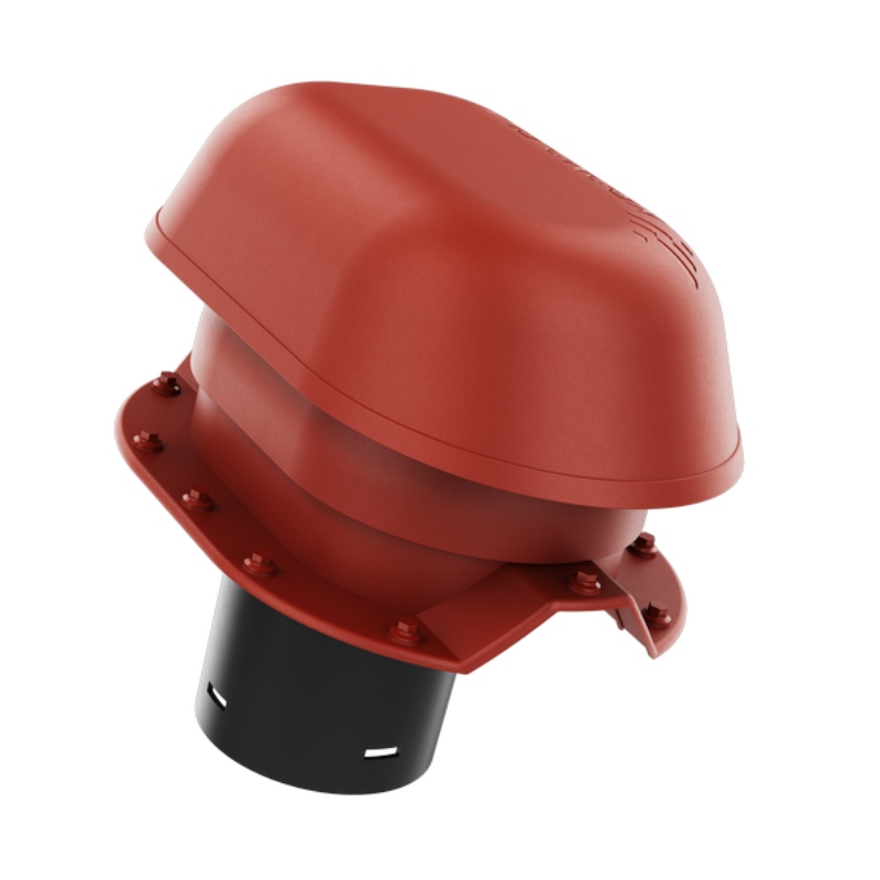 Větrací komín fi150 Trapez T35 Červený 3009