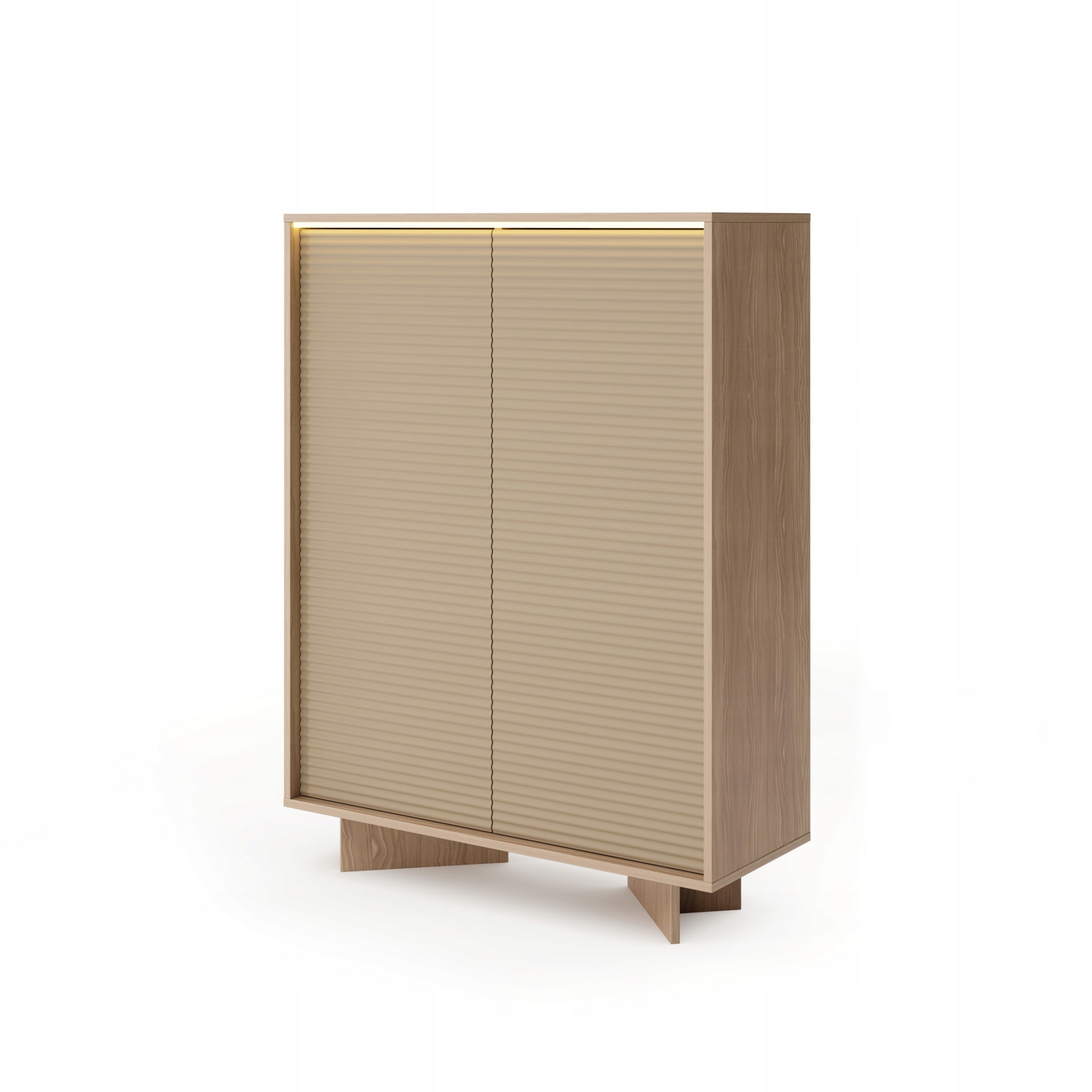 Komoda Rigato 103,9 cm do obývacího pokoje, ložnice, odstíny béžové