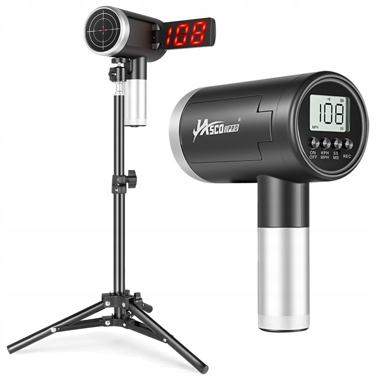 Radar Pro Měření Rychlosti Míče – 5 – 199 Km/h Led LCD Součástí Balení Je Stativ