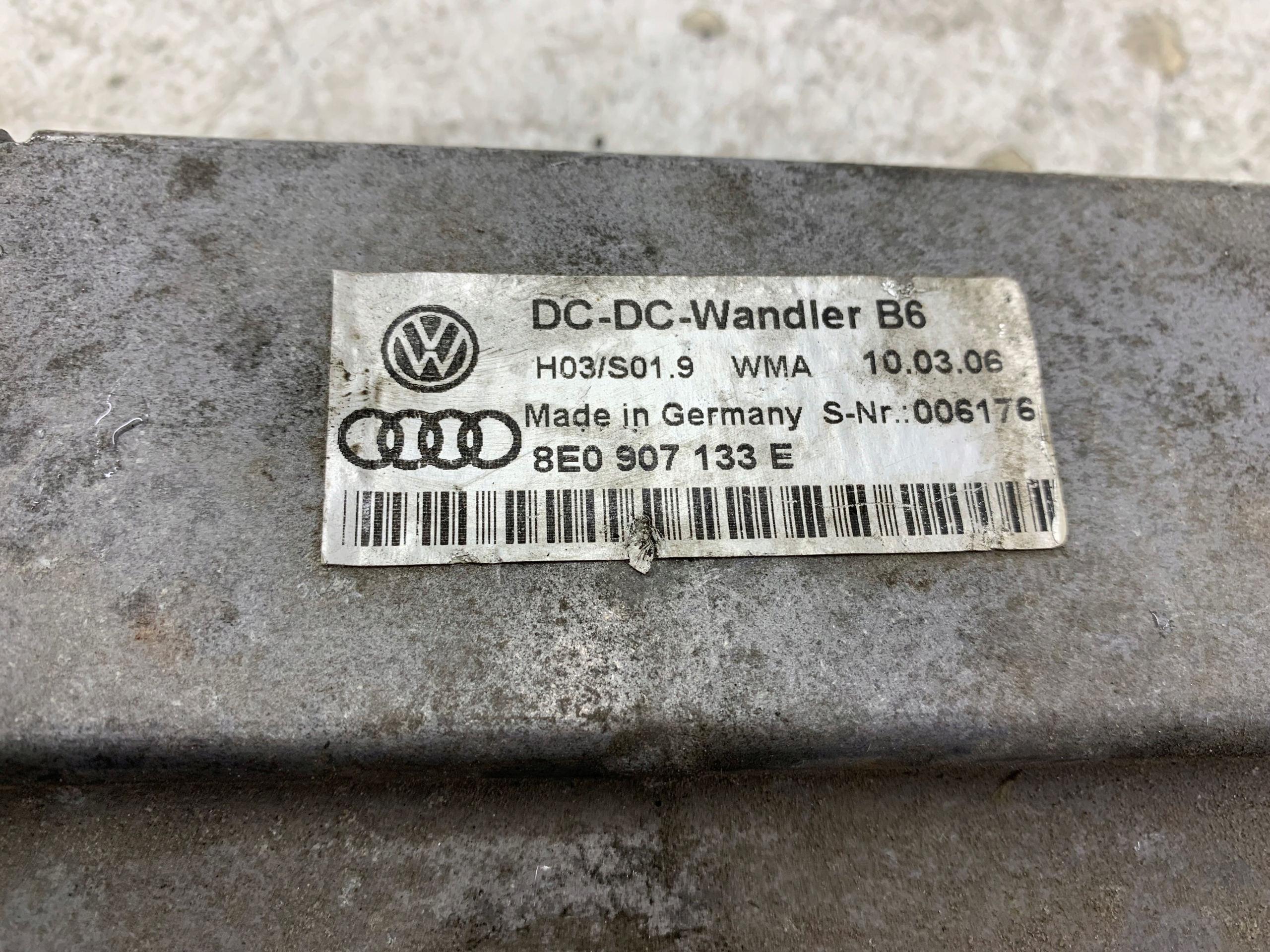 AUDI A4 B6 unité de commande électronique uce module de chauffage vitres avant 8E0907133E