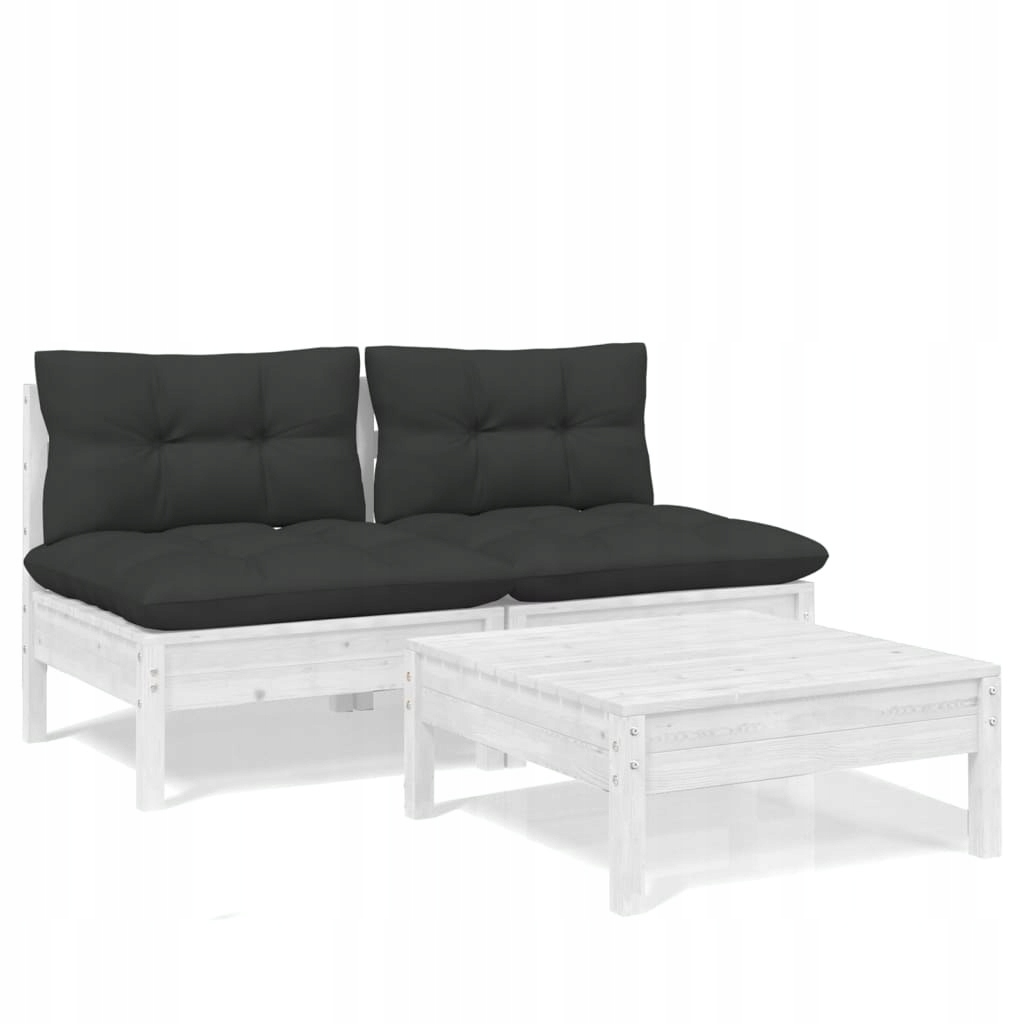 Set zahradního nábytku dřevo VidaXL Beqak bílá 1 el.