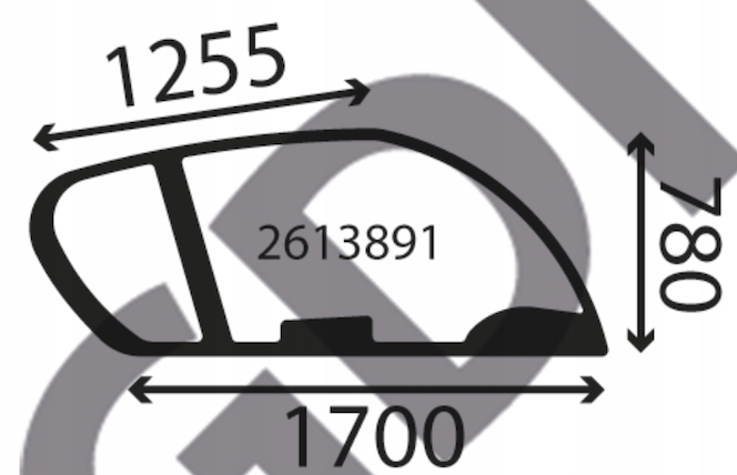 sklo New Holland boční pravé 84497699