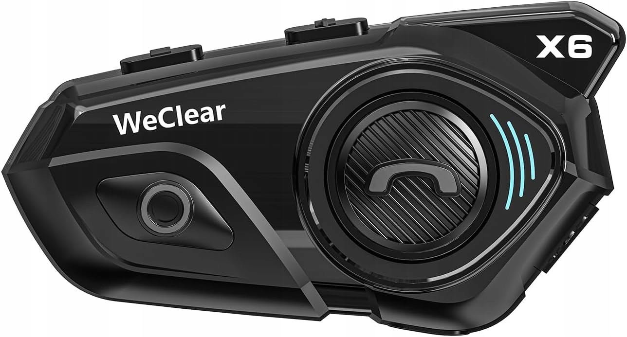 Interkomová Motocyklová Náhlavná Súprava Pre Prilbu Bt Rádio Weclear X6