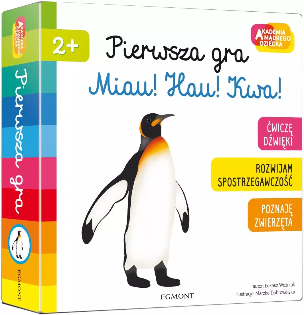 Akademia Mądrego Dziecka. Pierwsza gra. Miau! Hau! Kwa!. Egmont gry