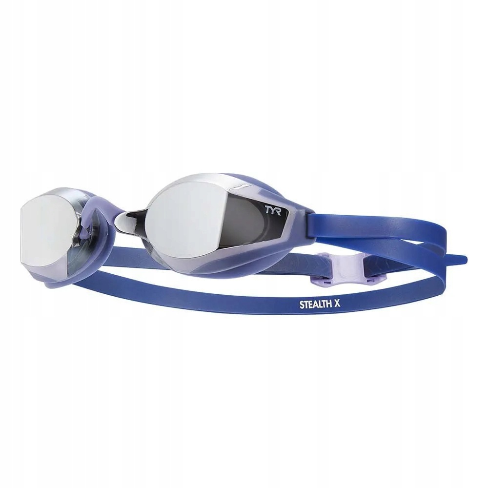 Pływackie okulary startowe Tyr Stealth-x Mirrored silver purple