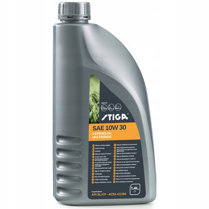 Olej do silników 4T WIELOSEZONOWY 10w30 STIGA 1,4L 1111-9238-01P OORGINAŁ