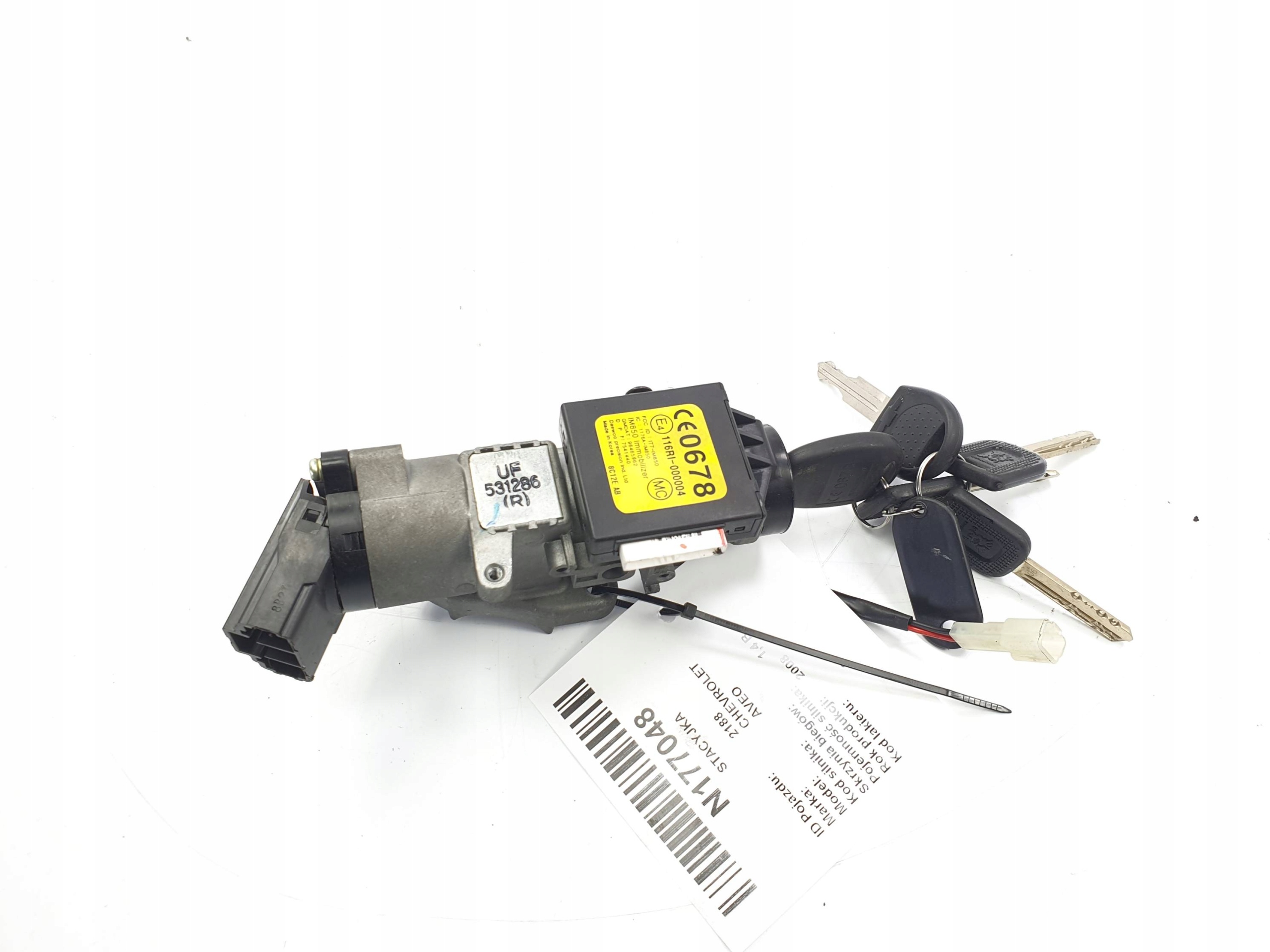Allumage Clé 96465962 CHEVROLET AVEO