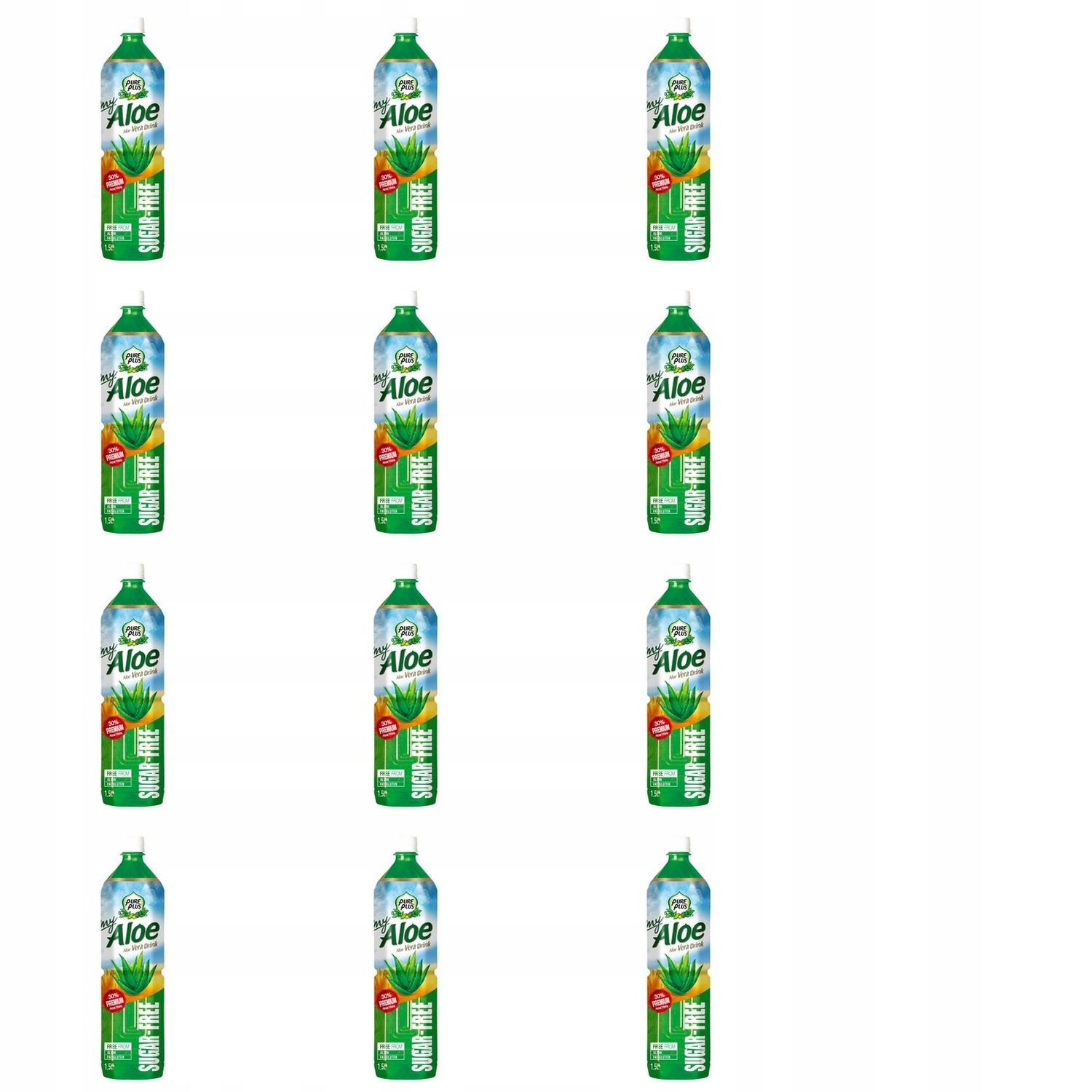 12x 1,5l My Aloe napój z aloesem bez cukru Zgrzewka