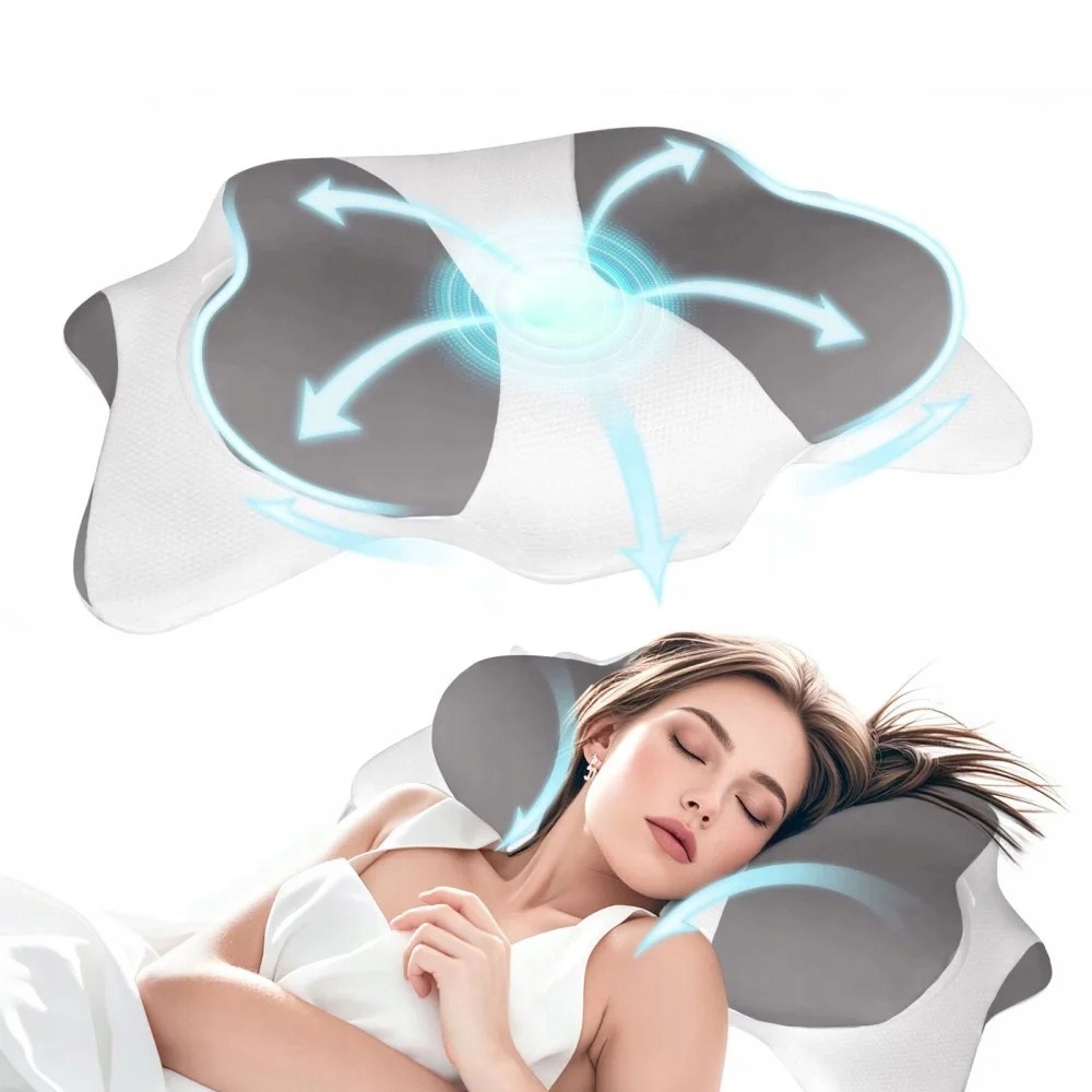 Ortopedický Polštář Ergonomická S Paměťovou Pěnou Profilovanou Pod Krkem