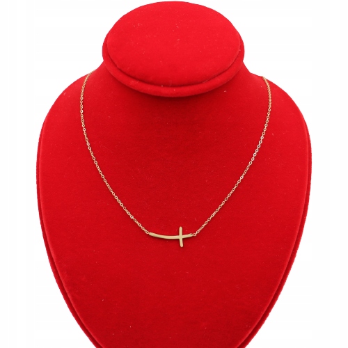 CELEBRYTKA STAL 316 L STAINLES STEL X390 KRZYŻ KRZYŻYK POZIOMY BOKIEM