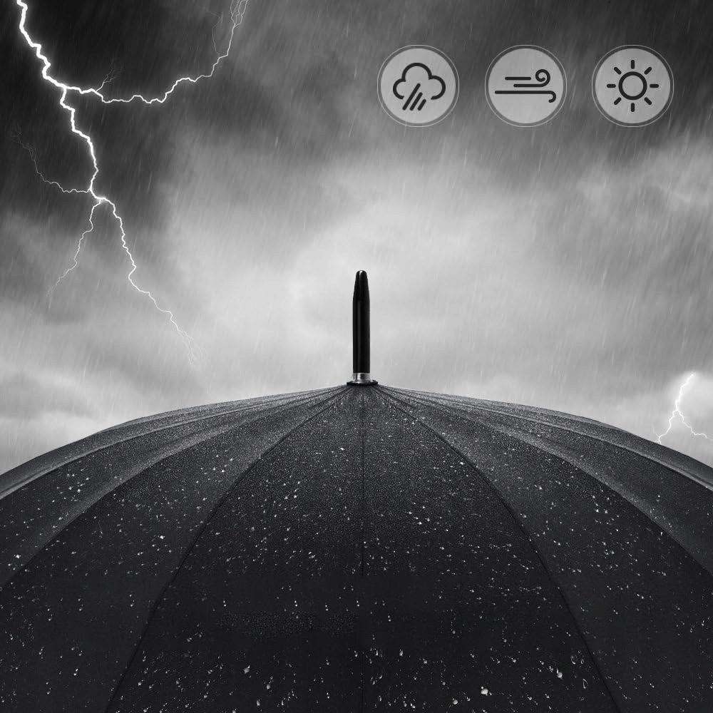 PARASOLKA Męska Parasol Męski Składany Automatyczny Automat Czarny Włókno Model 2246