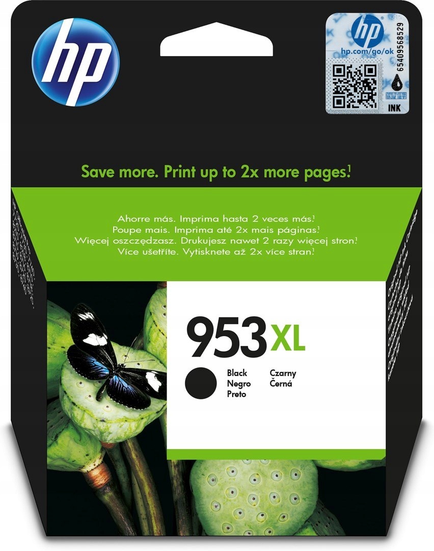 Tusz Hp čierny Hp 953XL, HP953XL=L0S70AE, 2000 strán, 42,5 ml.