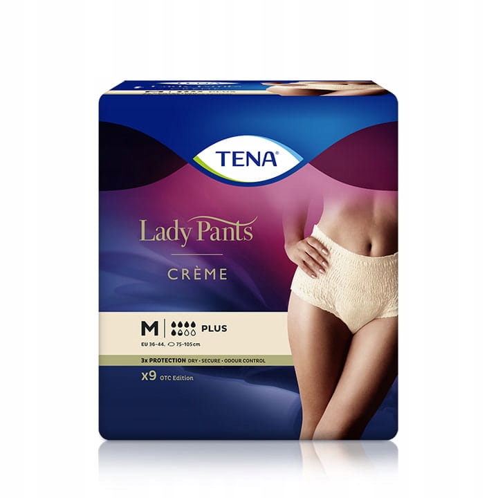 TENA Lady Pants Plus Creme Kremowe M 9 szt