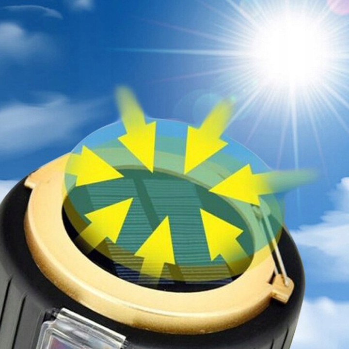 LAMPA LATARKA KEMPINGOWA LED SOLARNA BATERIE USB Rodzaj akumulatorowa