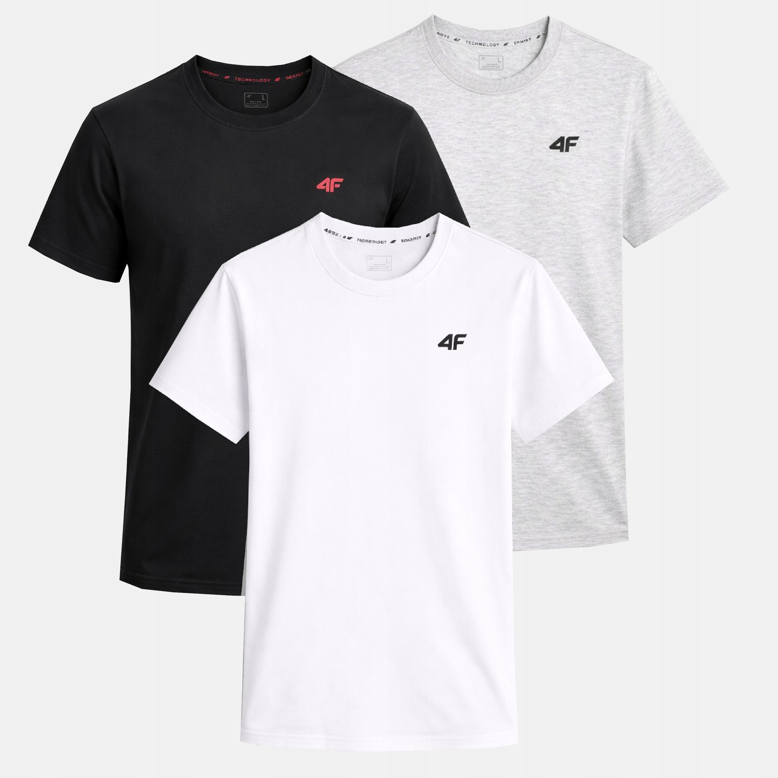 T-shirt Męski 4F Koszulka Zestaw Komplet 3 Sztuki XXL TTSHM3341