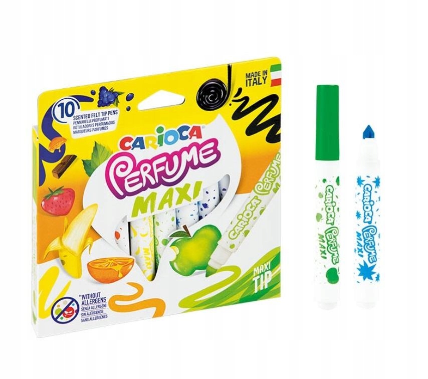 Zestaw SZKOLNYCH FLAMASTRÓW Markery Cienkie Zapachowe Pisaki 10 Kolorów