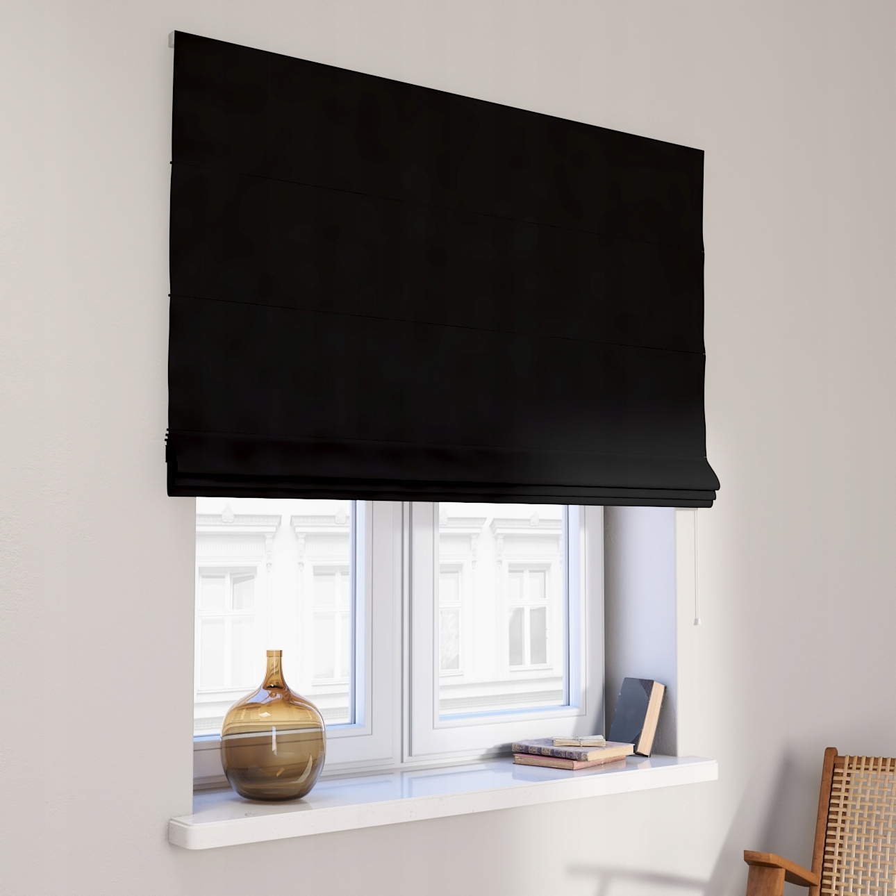 Hotová římská roleta Capri 160 x 180 cm černá