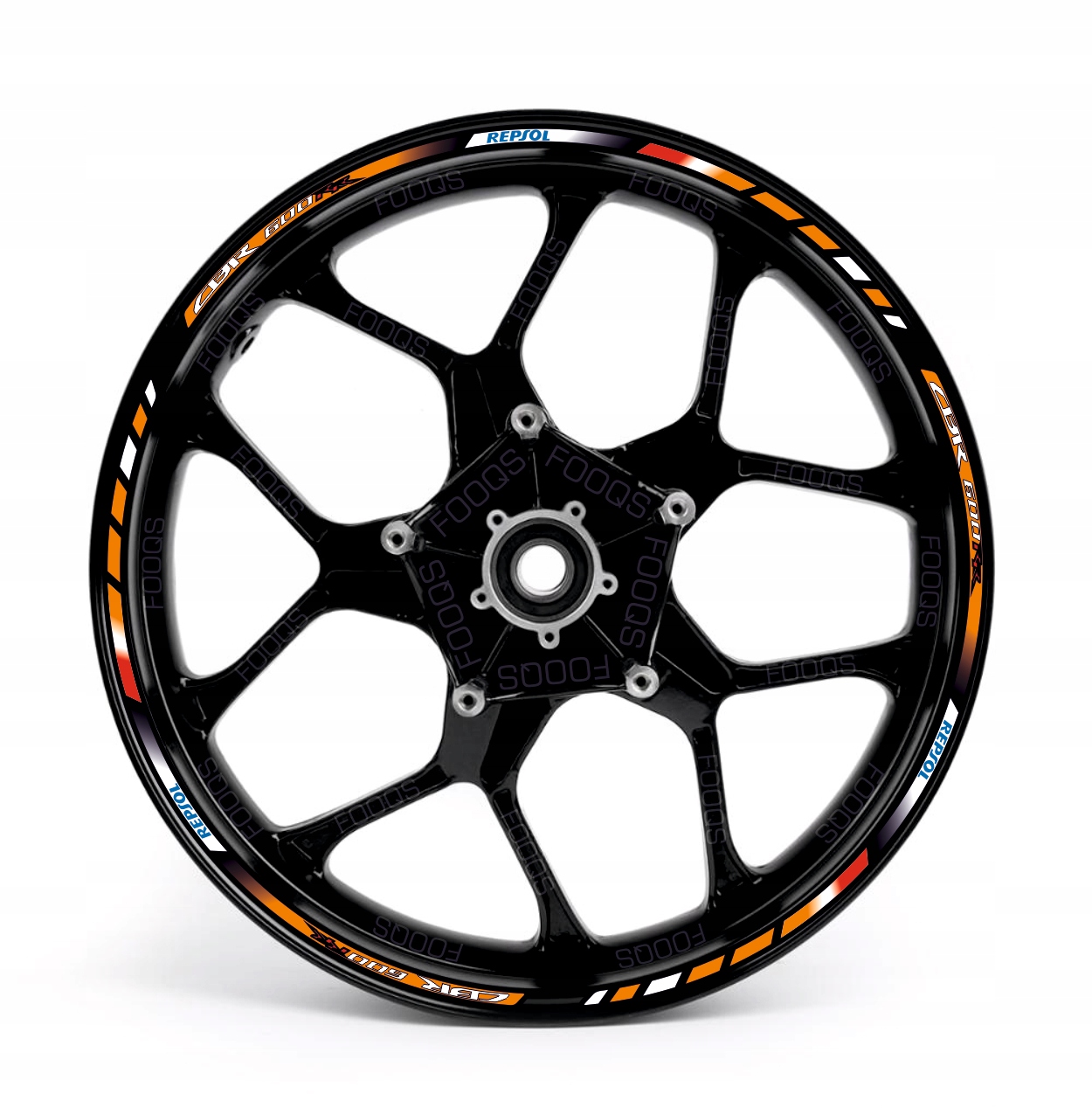Samolepky Na Ráfky Juula Pro Honda CBR-600-RR Repsol Oranžová Bílá Červená