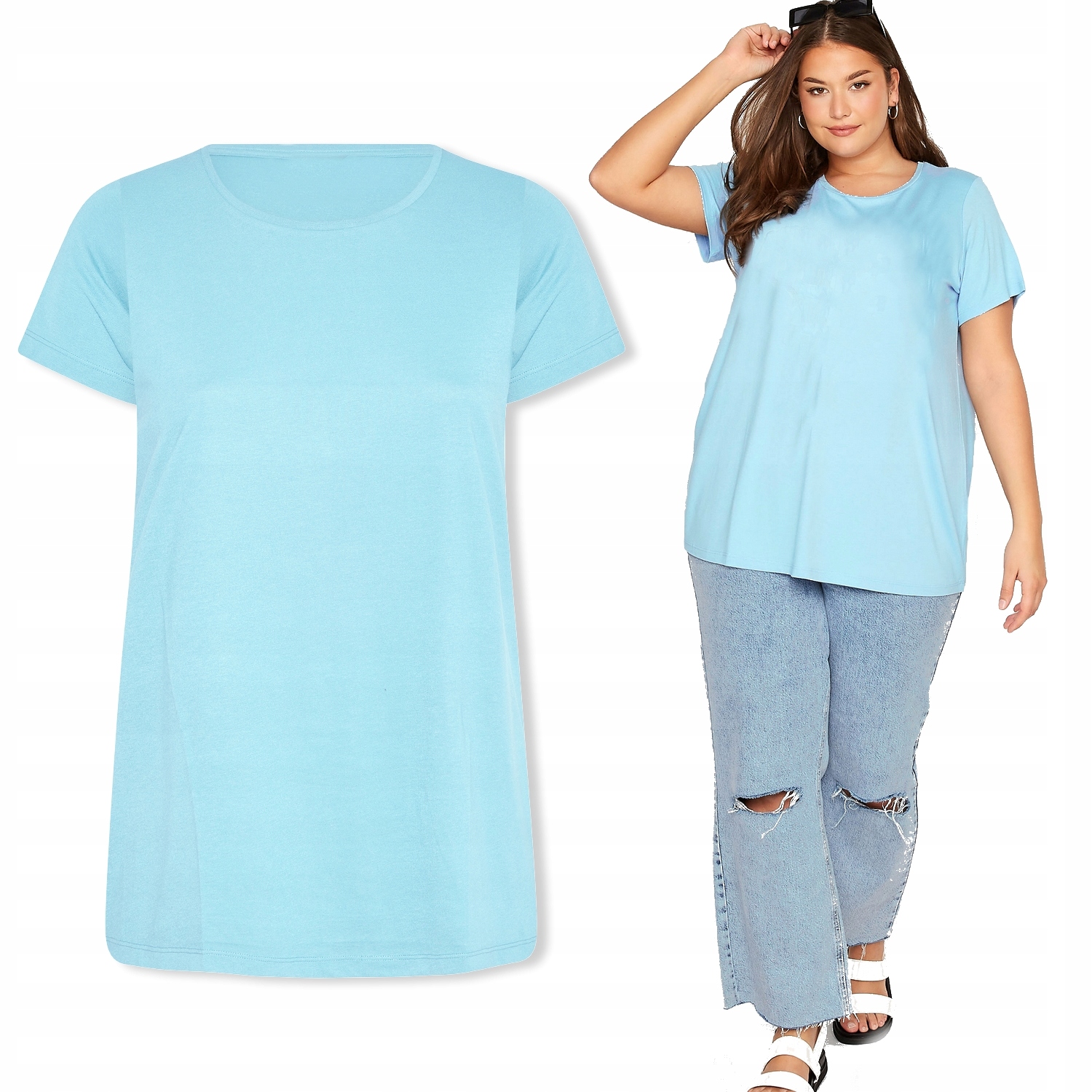 

Bluzka T-shirt Top Koszulka Bawełniana Basic #2XL