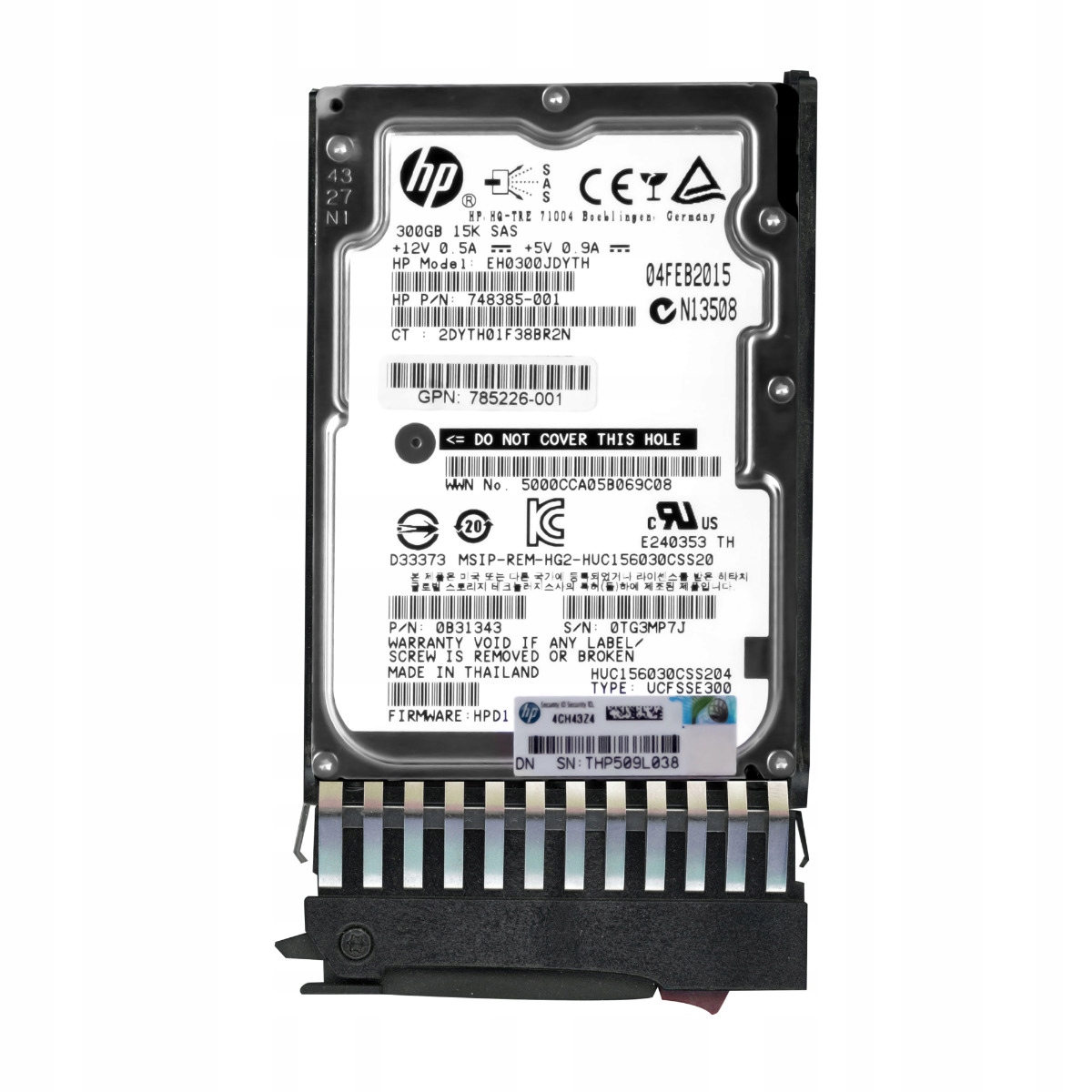 Hp 748385-001 785407-001 300GB 15K 128MB SAS-3 2.5'' EH0300JDYTH
