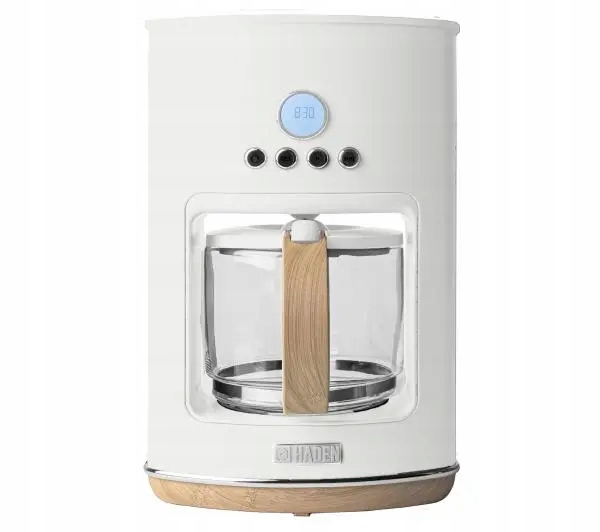 Ekspres przelewowy do kawy Haden Dorchester 1080W 1,5L Dzbanek Biały